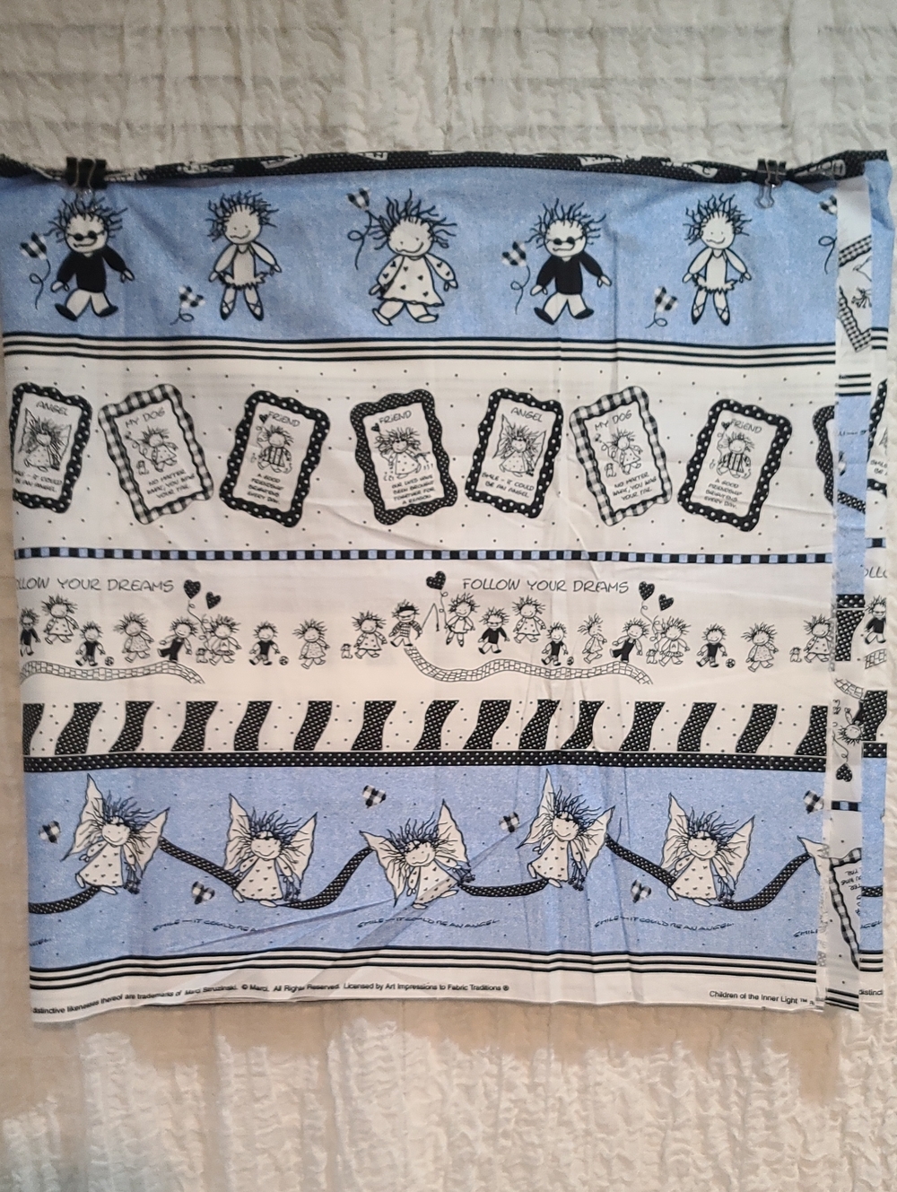 Children Of The Inner Light Design Fabric Material -  Marci Struzinski - New